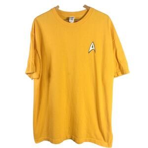 Classic 2009 STAR TREK official Captain T Shirt Yellow 2XL